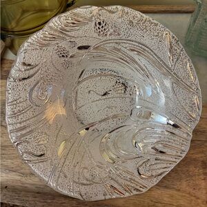 Silverina Instanbul Handmade Glass and Silver Art Bowl Dish